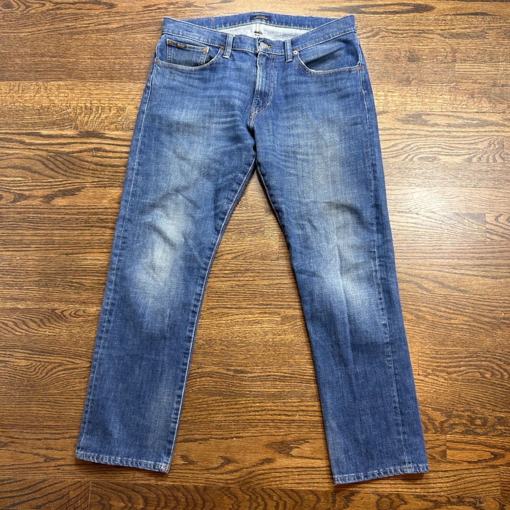 Polo Ralph Lauren Hampton Athletic Straight Jeans Mens 33x32 Medium Wash Denim
